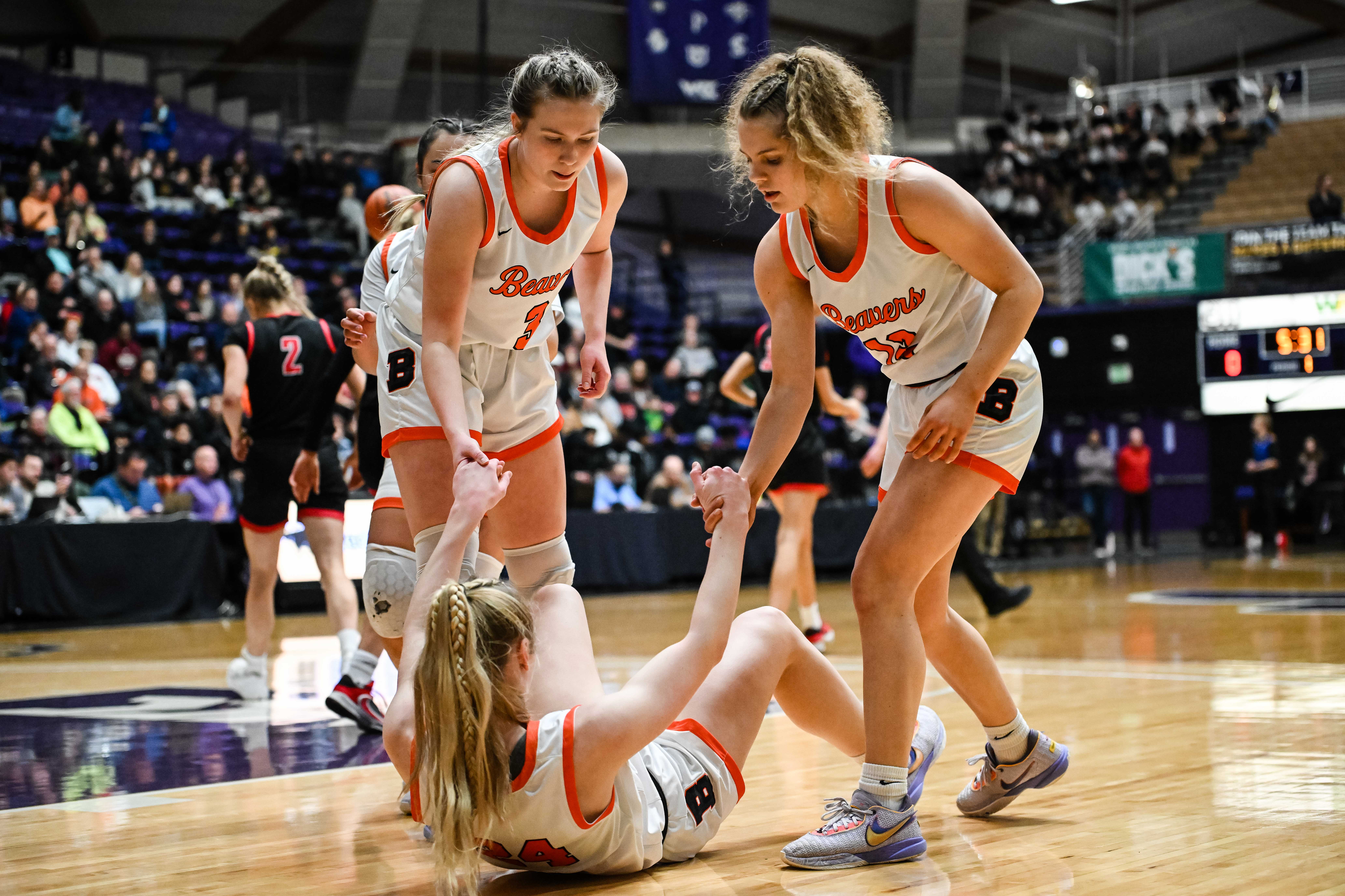 Clackamas Beaverton 6A Oregon girls basketball quarterfinal Naji Saker 1 -25